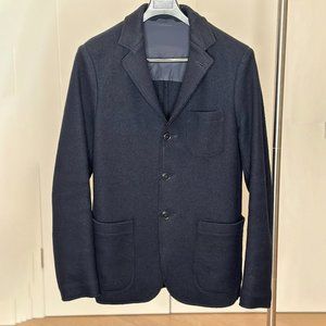 Aspesi Wool Blazer Jacket Sport Coat Mens Medium Navy Blue